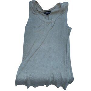 athleta pale army sage green pin tucked workout tank top S